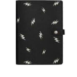 Notebook With Lightning Bolt Print